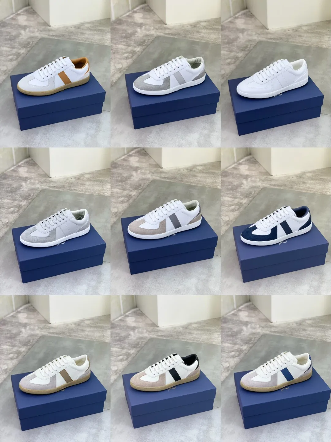 Men's shoes 💰P360 New Dior B01 moral training shoes, white first-layer cowhide, original molded outsole. New to the fall collection, this sneaker marks the return of a Dior classic, reinterpreted in a stylish and elegant silhouette. Crafted from white smooth first-grain cowhide with a tonal silk sheepskin lining, it features the Dior logo on the tongue and inner sides, and a CD icon on the heel. Paired with Tpu anti-slip soles of the same color, it can be matched with various styles to create a sophisticated look.  Code number: 38-44